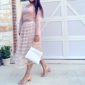 Nude/beige SKIRT